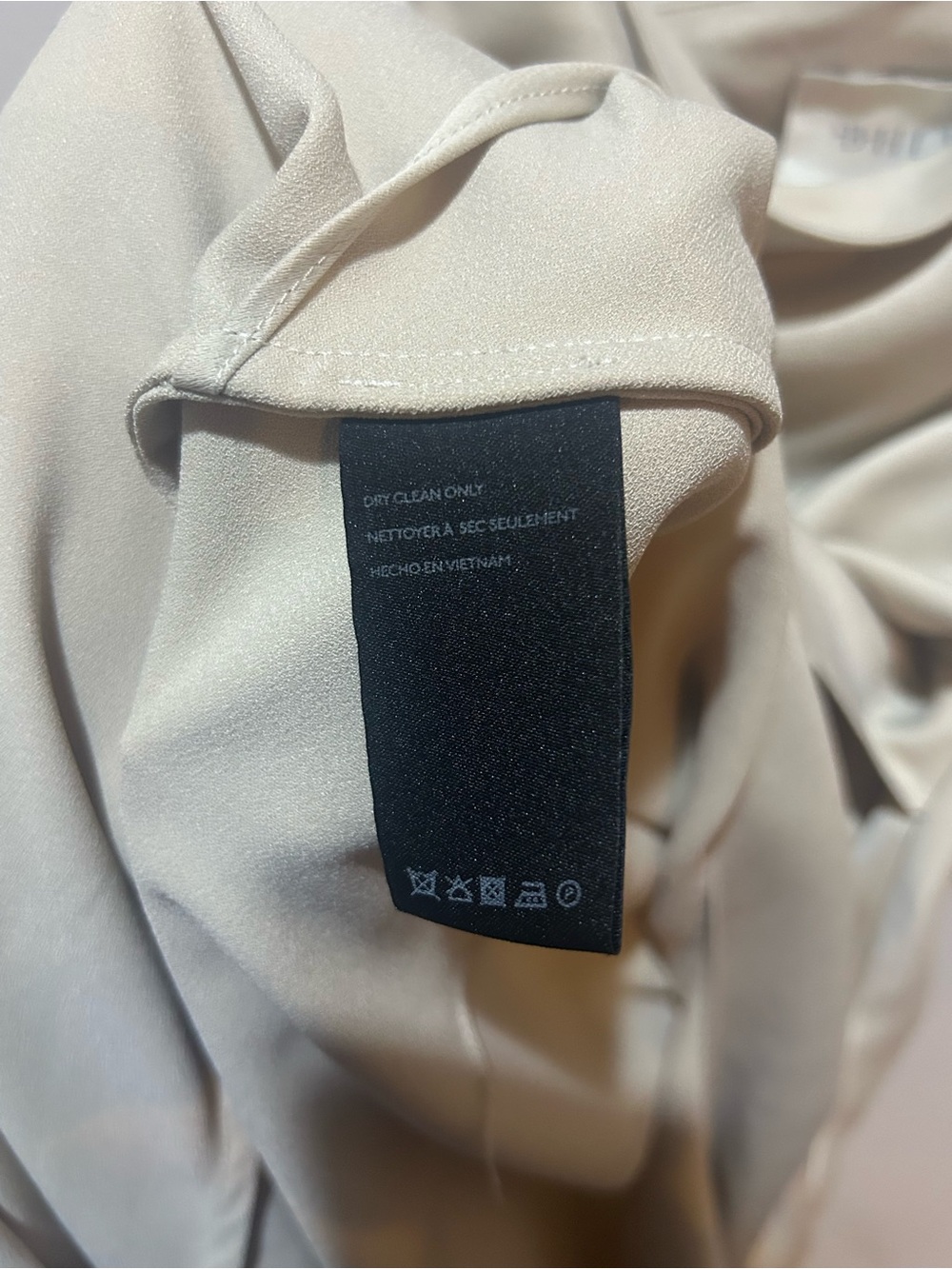 BHLDN Dylan Champagne One-Shoulder Satin Maxi Bridesmaid Dress, Sz 6 - Picture 7 of 8